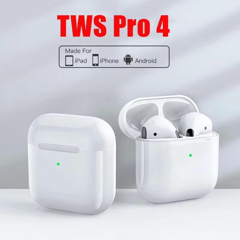 NEW Pro4 Wireless Headphones Bluetooth Earphones Sport Earbuds Headset with Mic Charging Box Headphones for All Smartphones