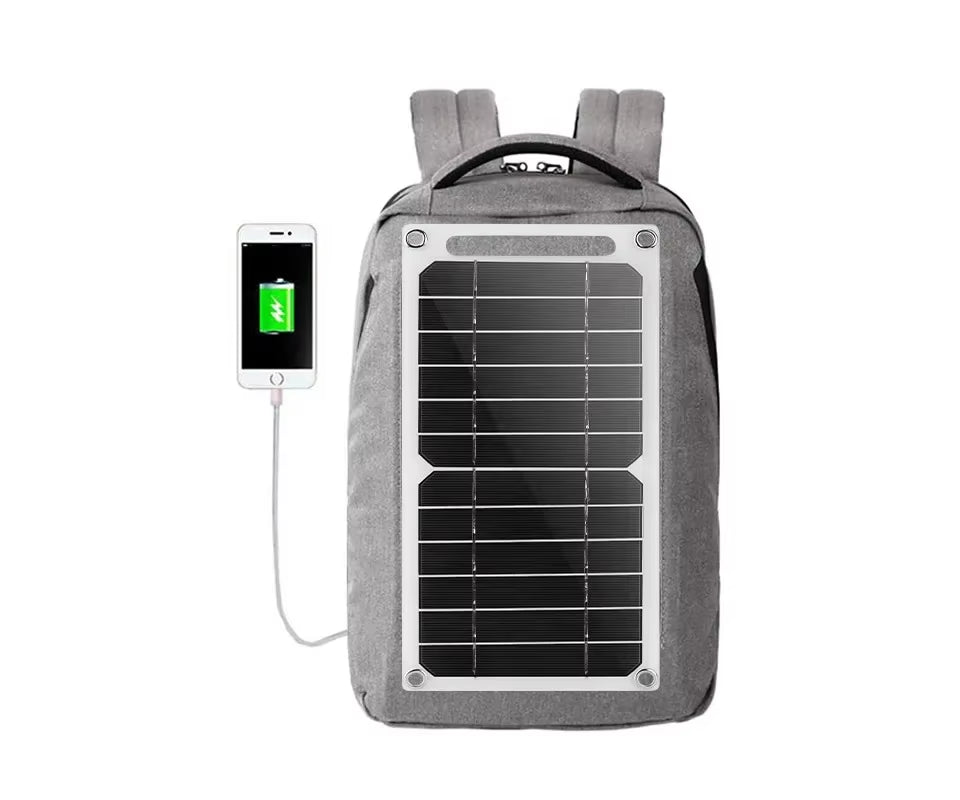 Wholesale Solar Panel 1-14Pcs USB Waterproof Outdoor Hiking Camping Portable Battery Mobile Phone Charging Bank Charging Panel