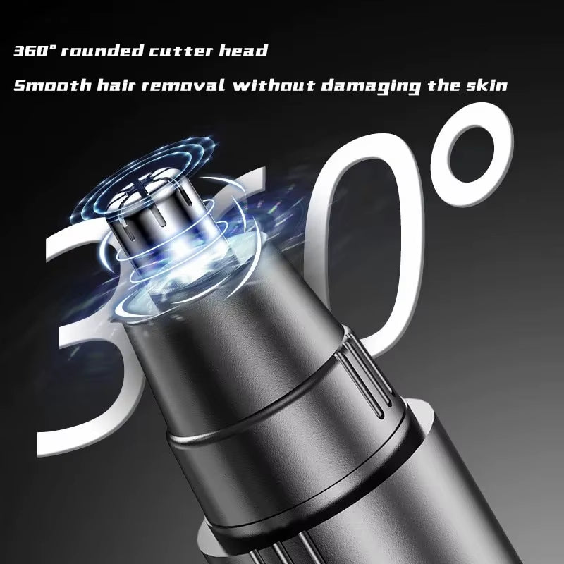 Black Electric Nose Hair Trimmer Ear and Nose Hair Trimmer Professional Painless Nose Hair Trimmer for Menand Women