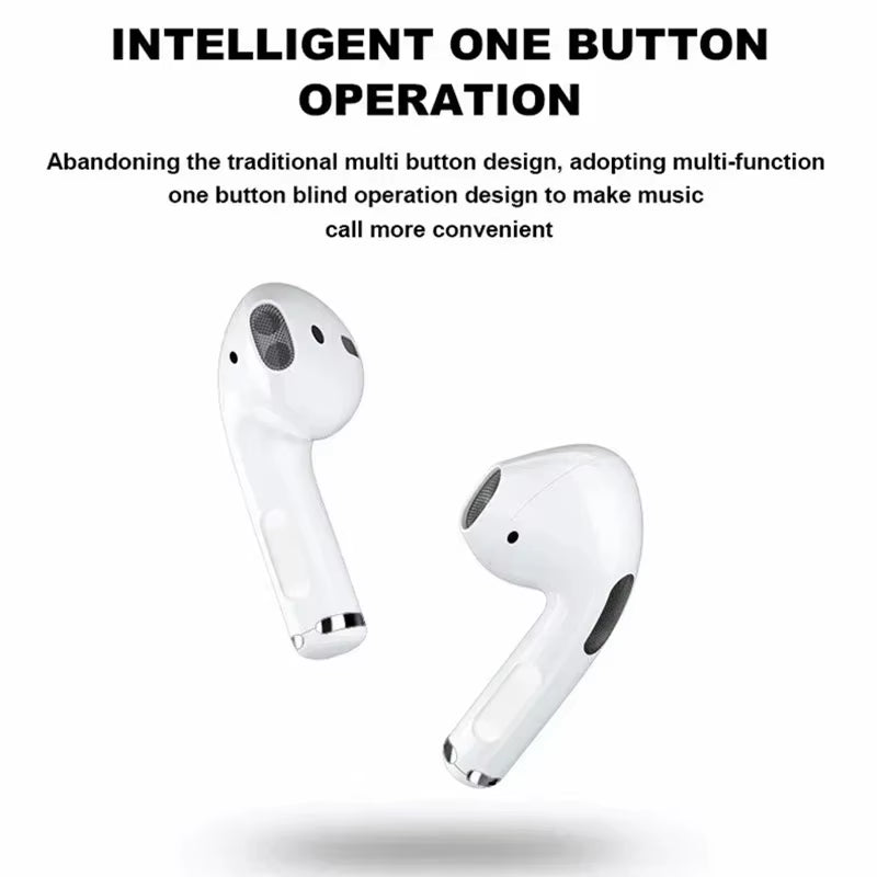 NEW Pro4 Wireless Headphones Bluetooth Earphones Sport Earbuds Headset with Mic Charging Box Headphones for All Smartphones