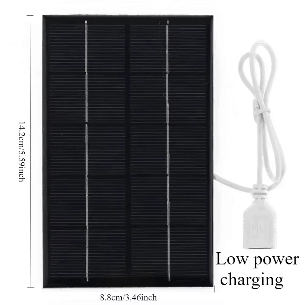 Wholesale Solar Panel 1-14Pcs USB Waterproof Outdoor Hiking Camping Portable Battery Mobile Phone Charging Bank Charging Panel