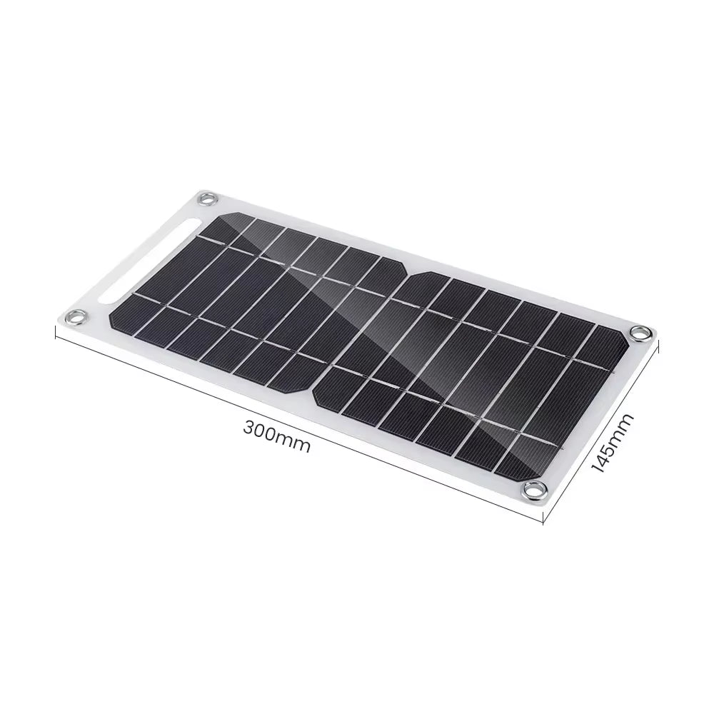 Wholesale Solar Panel 1-14Pcs USB Waterproof Outdoor Hiking Camping Portable Battery Mobile Phone Charging Bank Charging Panel