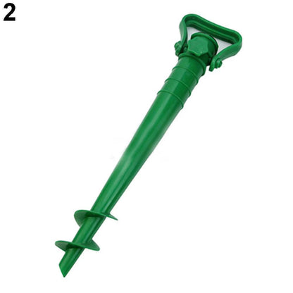 2021 New 1PC Sun Beach Umbrella Stand Spike Fishing Pole Patio Parasol Ground Anchors Rain Gear Spikes Plastic Auger Holder