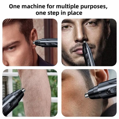 Black Electric Nose Hair Trimmer Ear and Nose Hair Trimmer Professional Painless Nose Hair Trimmer for Menand Women