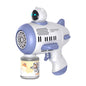Bubble Machine Rocket Fully Automatic 12 Holes Shape Spaceman Blower with Light Bubble Gun Boys Girls Toys Childrens Day Gifts