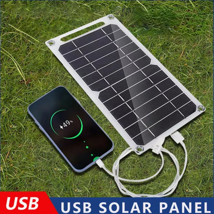 Wholesale Solar Panel 1-14Pcs USB Waterproof Outdoor Hiking Camping Portable Battery Mobile Phone Charging Bank Charging Panel